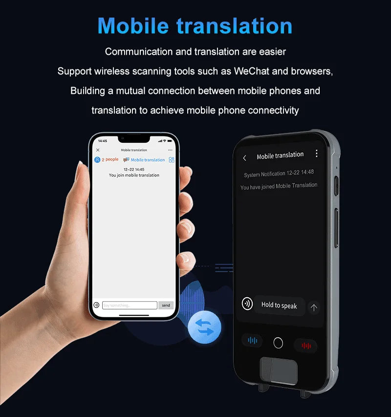 ESTG S25 Pro AI Voice Translator – Portable Real-Time Language Translation Device with Screen