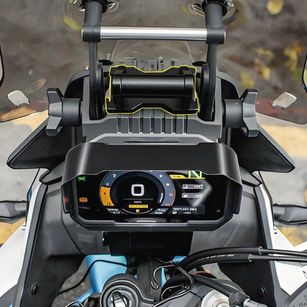 Motorcycle GPS Phone Holder Extension Bracket MT450 – CNC Aluminum Navigation Mount