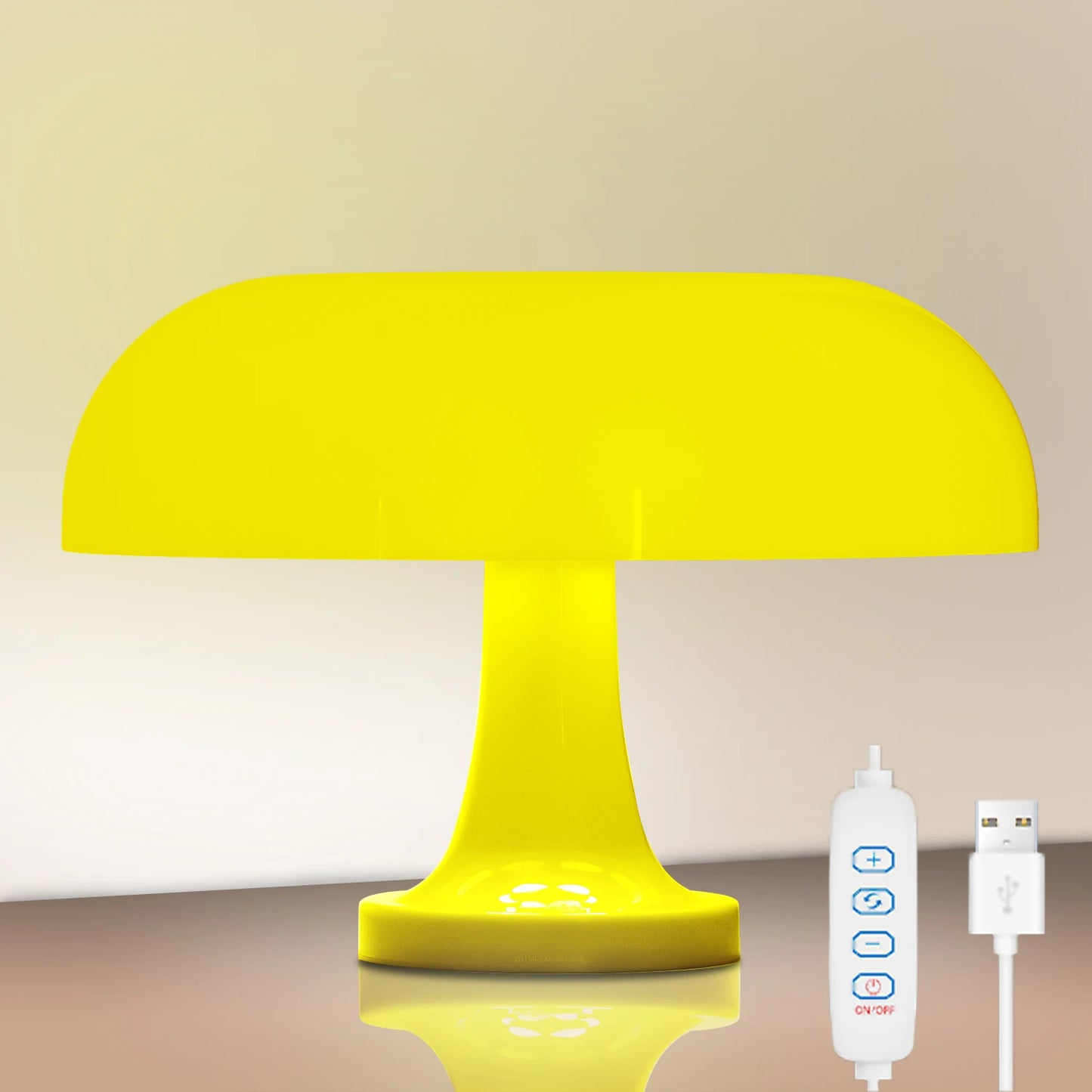 Topwinson Mushroom Night Lamp | Tri-Color Ambient Light with USB-C Charging