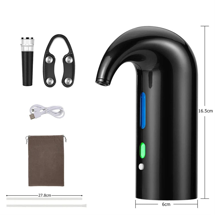 Electric Wine Aerator – Instant Wine Decanter with ABS & Silicone Design