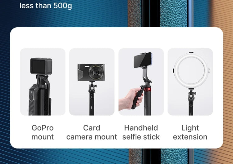 Ulanzi 1.8M Smartphone Selfie Stick Tripod – Bluetooth Remote & 360° Head