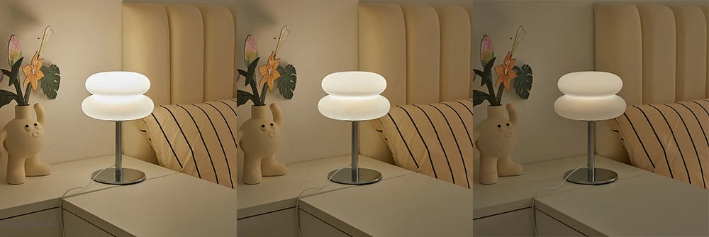 Topwinson LED Mushroom Night Light | USB Rechargeable, 3-Color Dimmable Bedside Lamp