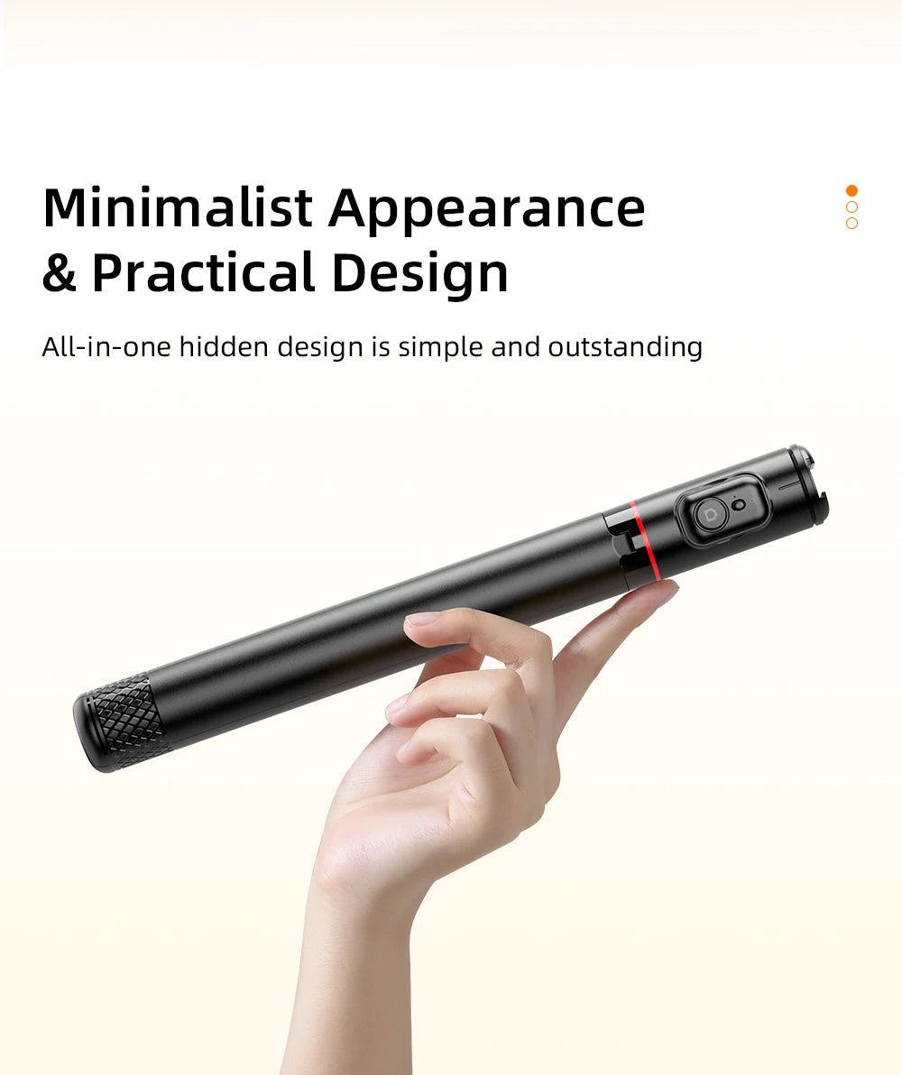 Selfieshow 1.83m Bluetooth Selfie Stick Tripod with Remote – Hidden Design, Stable & Portable