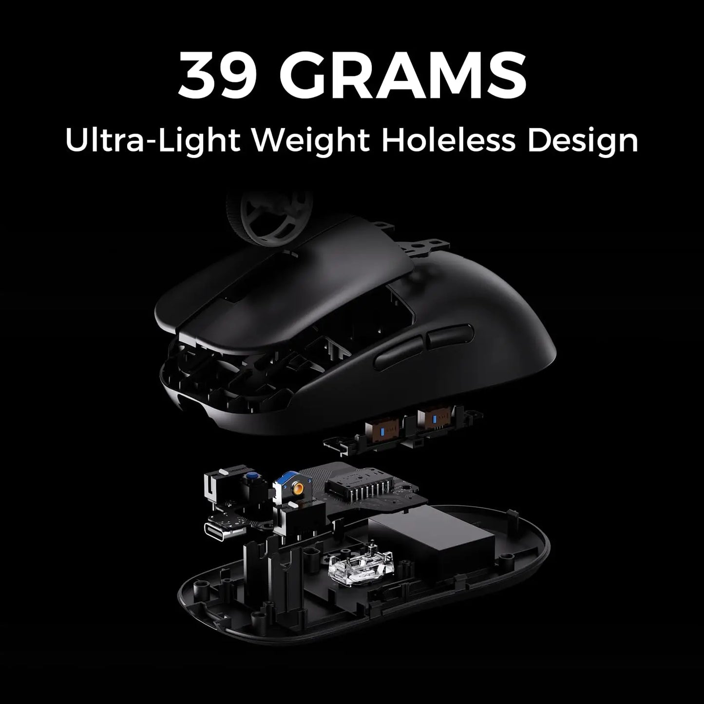 L7 Series Wireless Mouse – PAW3395 Sensor, 8K Receiver, Ultra-Lightweight