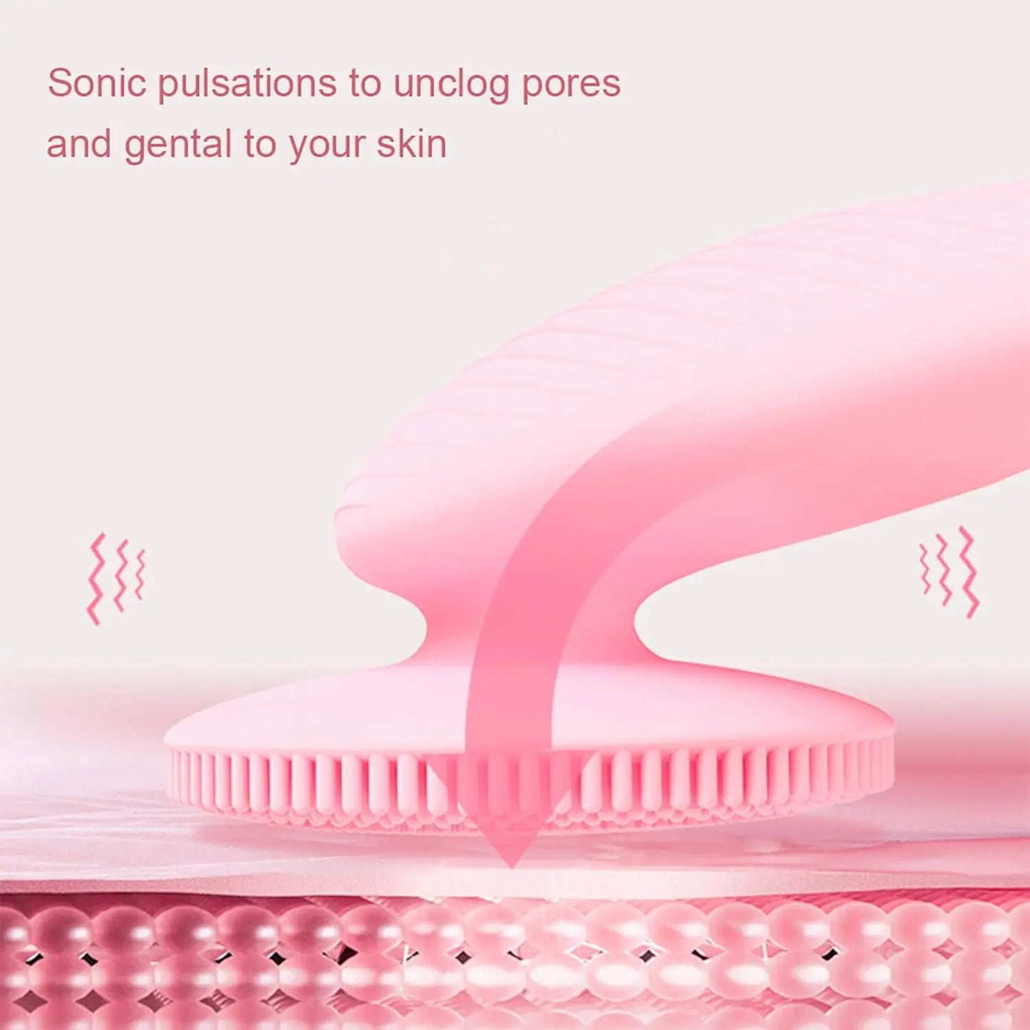 VIMYSHOW Electric Facial Cleanser – 5-Speed Silicone Face Scrubber