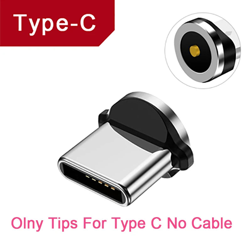 540° Rotating Magnetic Charging Cable | 3-in-1 USB-A to Type-C / Micro USB / Lightning