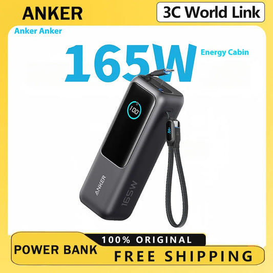 Anker 25000mAh Power Bank 100W Fast Charge | Metal Body | USB-C High-Power Portable Battery