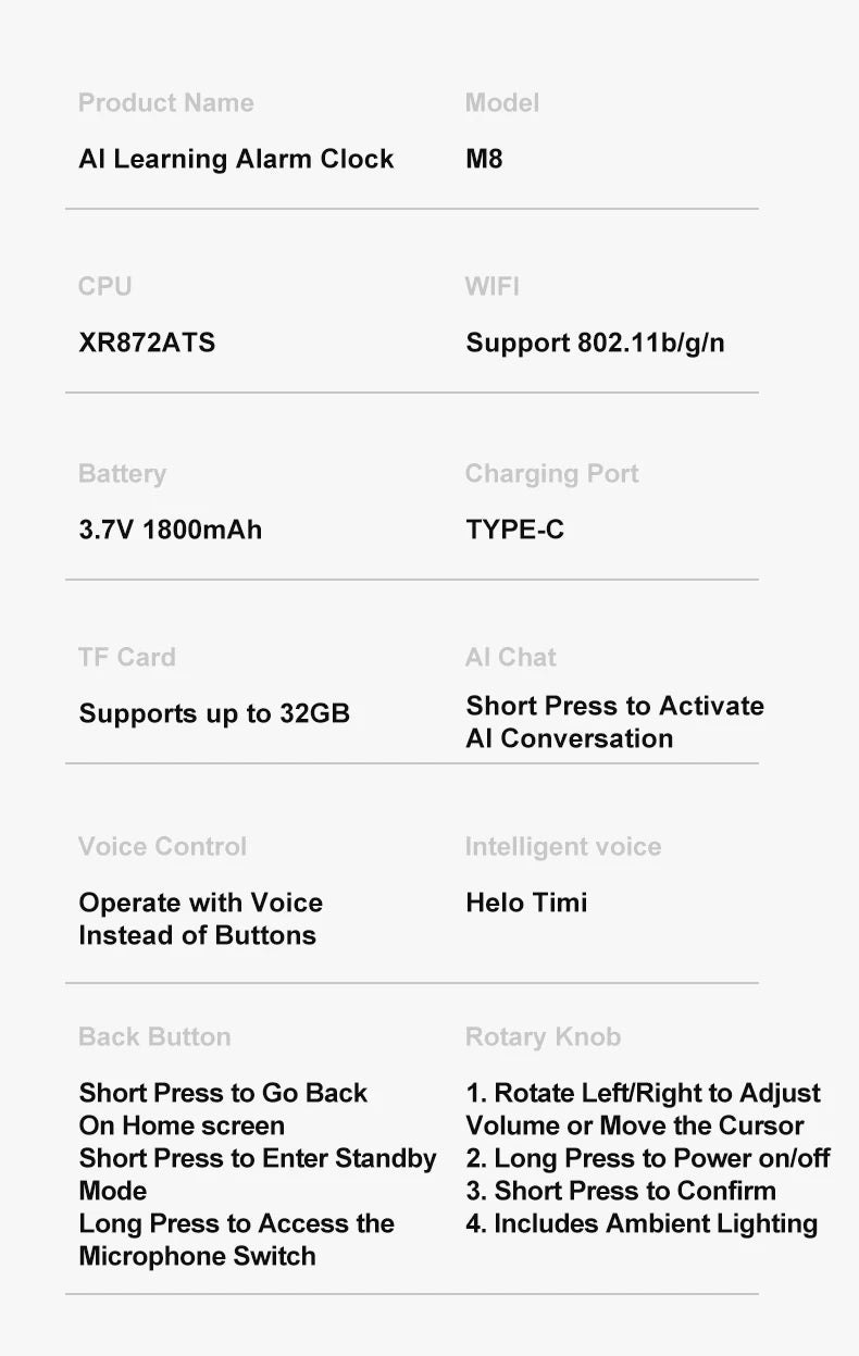 M8 AI Intelligent Robot – Smart Desktop Display Assistant