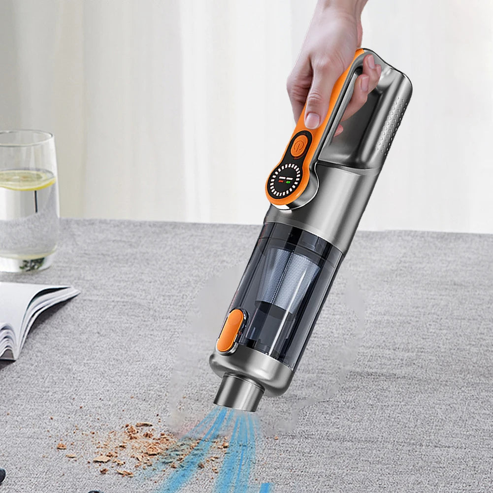 Alloet 2-in-1 Car Vacuum Cleaner & Compressed Air Duster – 17000Pa Suction, Rechargeable