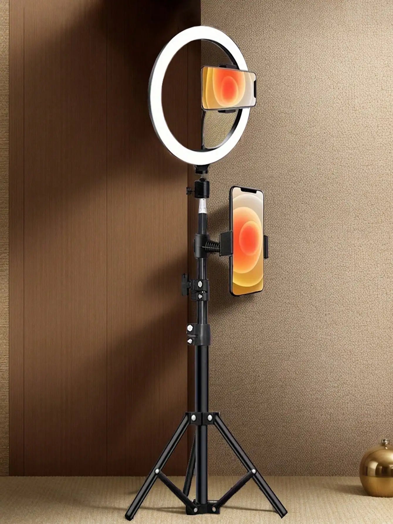 Professional 10-Inch Ring Light Tripod Kit for Selfies & Live Streaming