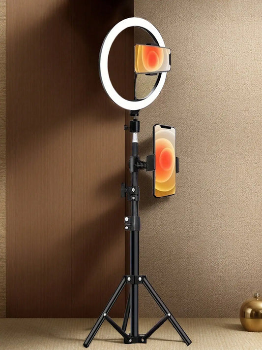 Professional 10-Inch Ring Light Tripod Kit for Selfies & Live Streaming