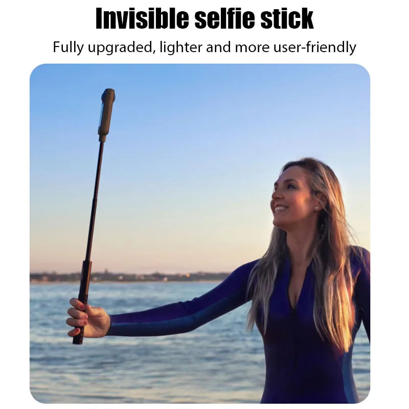 Carbon Fiber Invisible Selfie Stick 120cm for Insta360 & Action Cameras