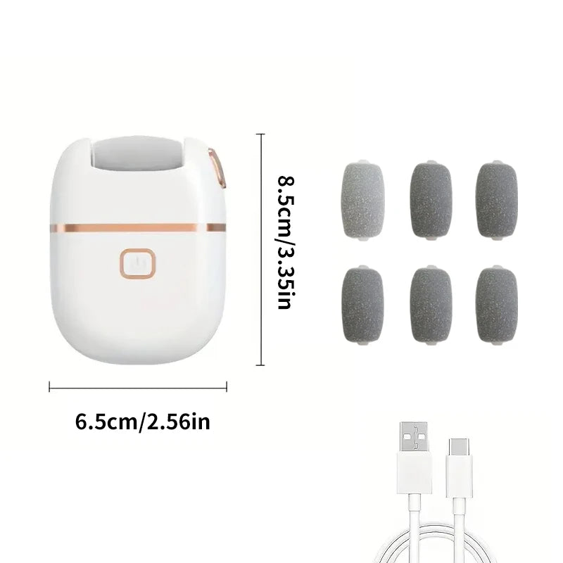 Electric Foot File Pedicure Tool – Cordless Rechargeable Dead Skin Remover
