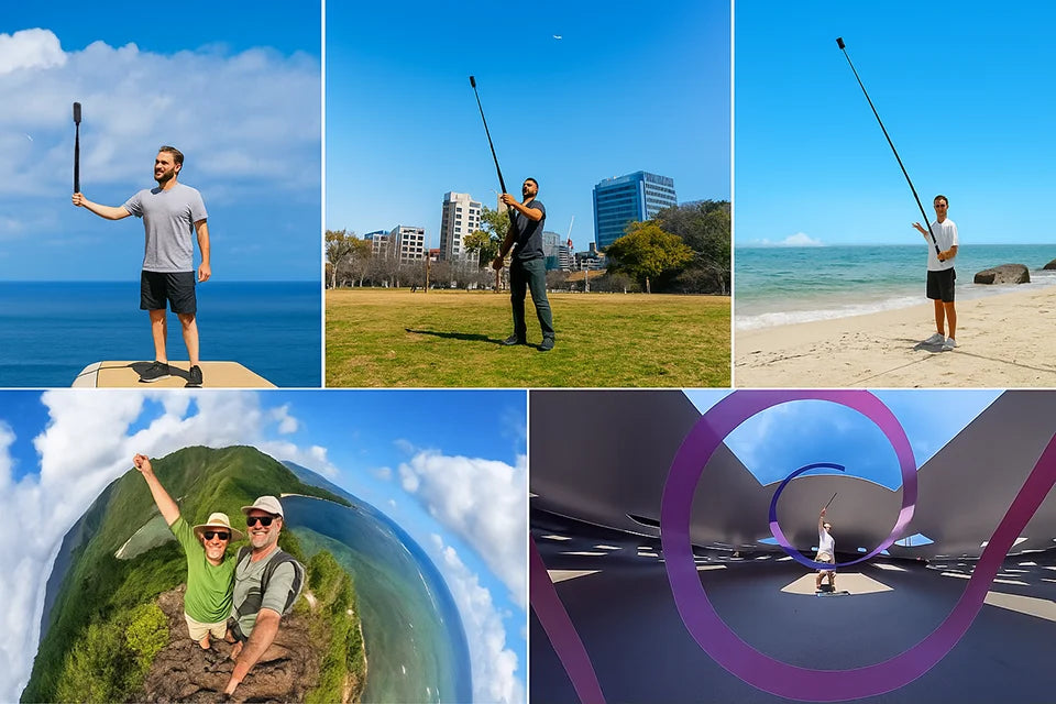 Professional Invisible Selfie Stick Tripod for Insta360 X5/X4/X3 & Action Cameras