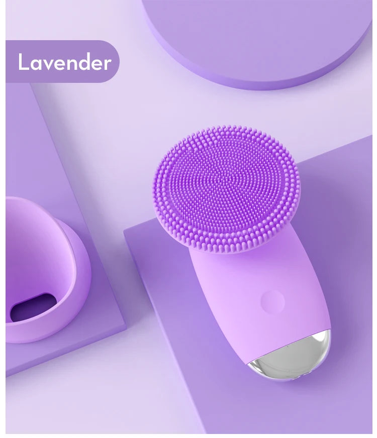 VIMYSHOW Electric Facial Cleanser – 5-Speed Silicone Face Scrubber