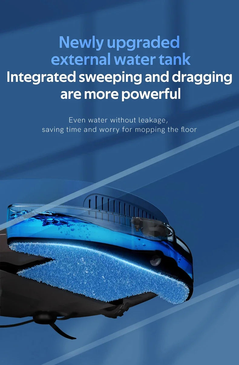 OBOW AI Smart Robot Vacuum & Mop – 2000Pa Suction, App Control, 80-Min Runtime
