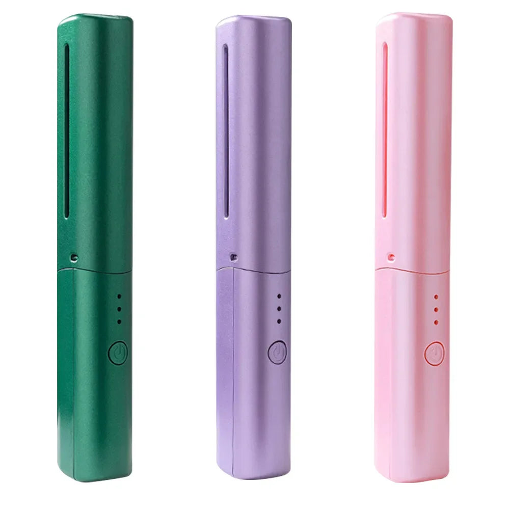 2-in-1 Mini Cordless Hair Straightener Comb – USB Rechargeable Portable Styling Tool