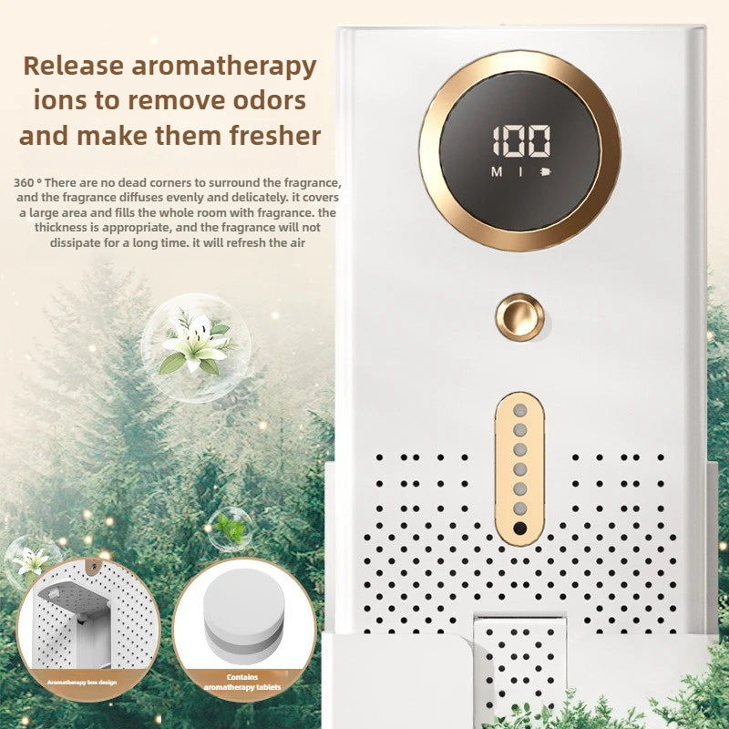 USB Car & Home Air Purifier with Ozone & Negative Ion Deodorization – Silent Touch Control (≤36dB)