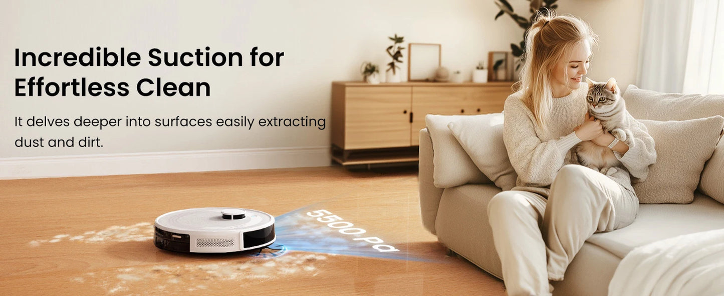 Lefant M2 Pro Smart Robot Vacuum Cleaner – LiDAR Navigation, Wet & Dry Cleaning, Alexa Ready