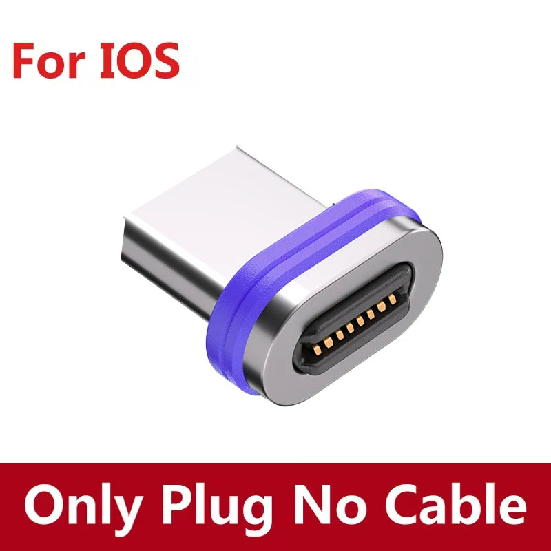 Magnetic USB-C Cable 240W PD – 3-in-1 Type-C / Lightning / Micro, 5A Fast Charge