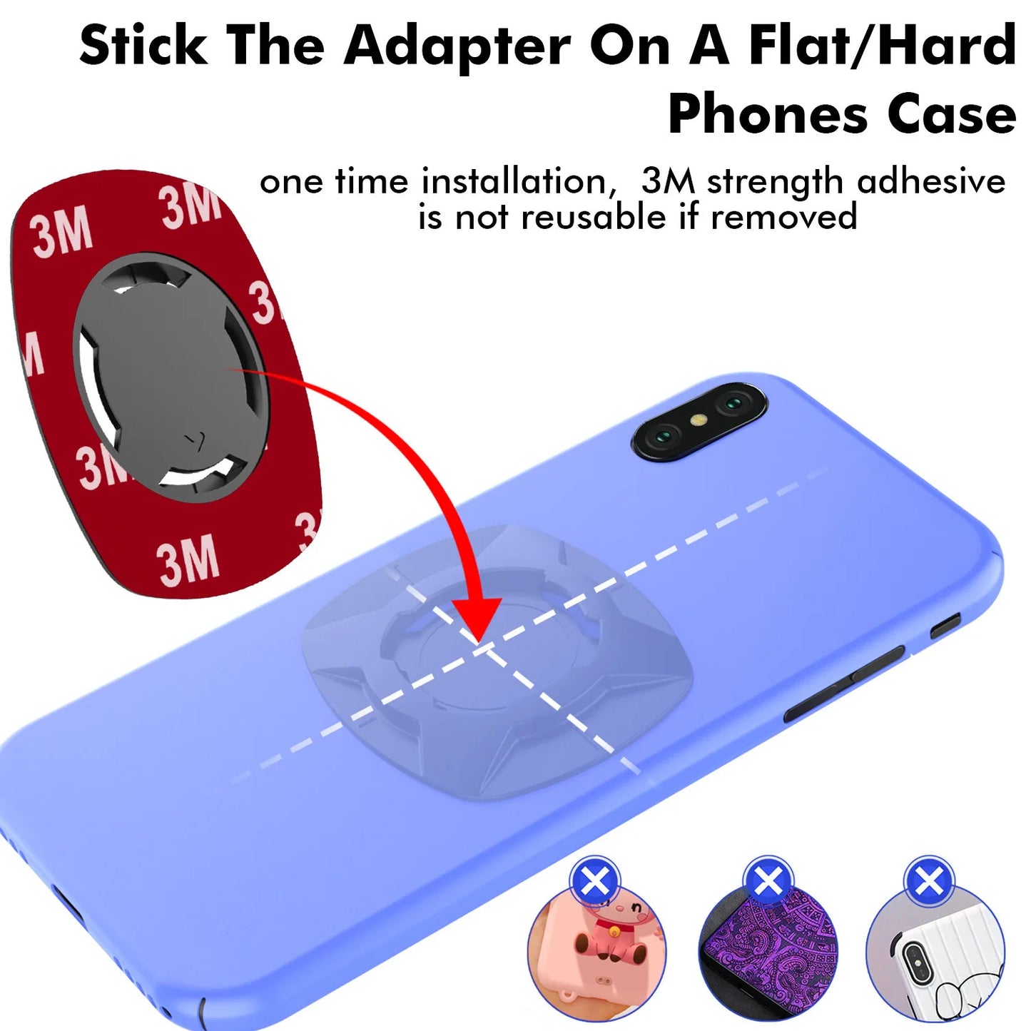 Motorcycle Phone Holder – Shock-Absorbing Quick-Release Bike Mount