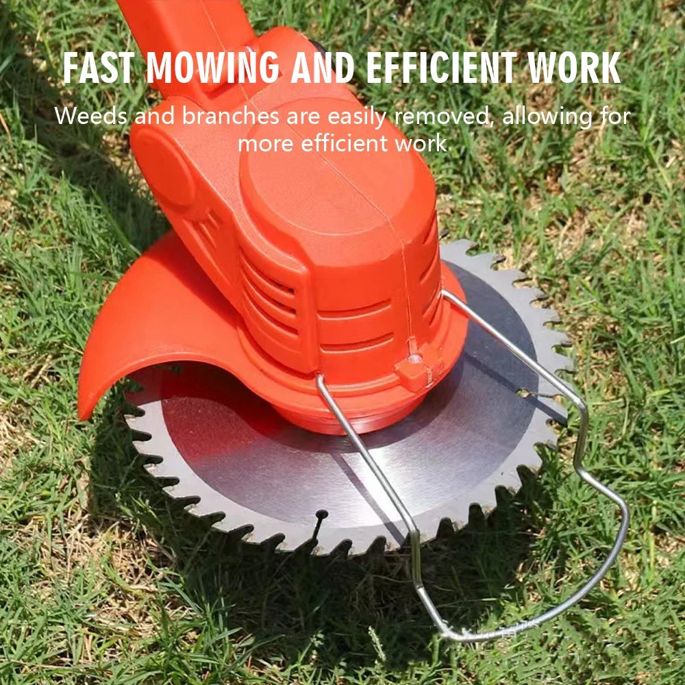 NEWBEAT Cordless Grass Trimmer Brushless Electric Lawn Cutter Adjustable Telescopic Handle