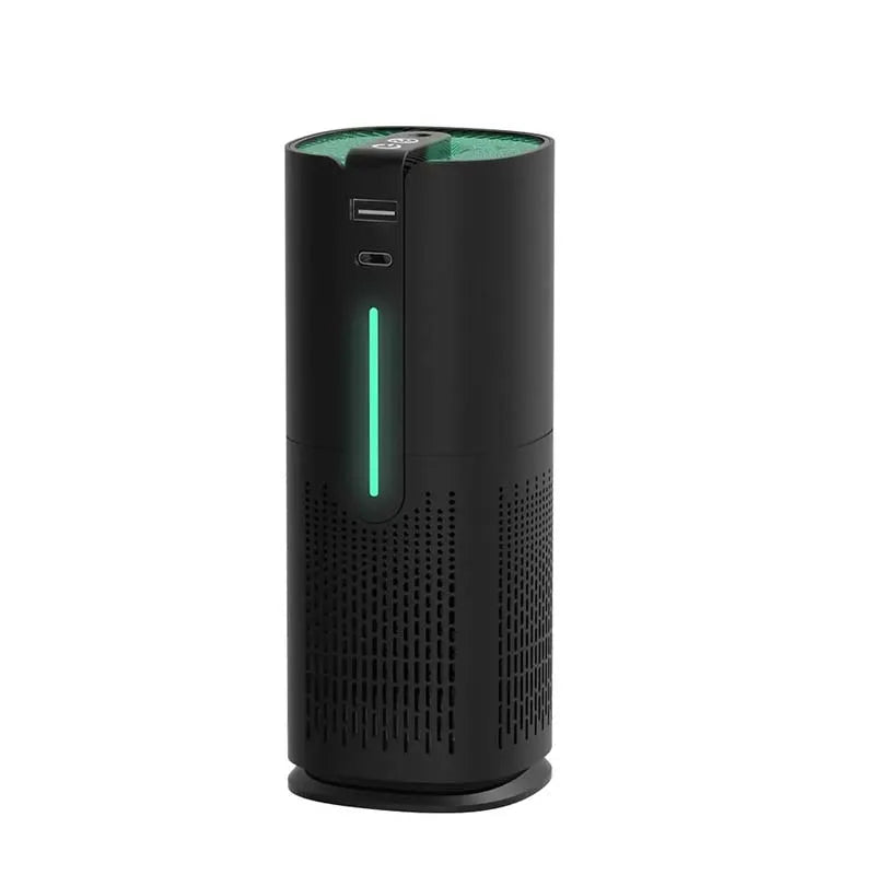 Smart Car Air Purifier with 30 Million Negative Ions & Ambient Star Light – USB Plug-In Deodorizer