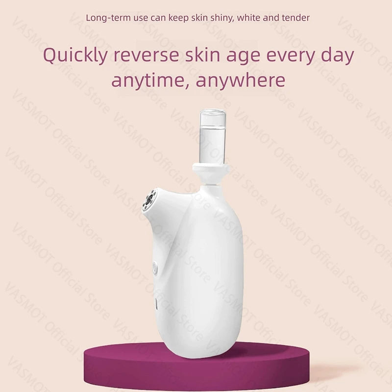 VASMOT High-Pressure Nano Facial Hydrator – Oxygen Infusion Skin Rejuvenation Tool