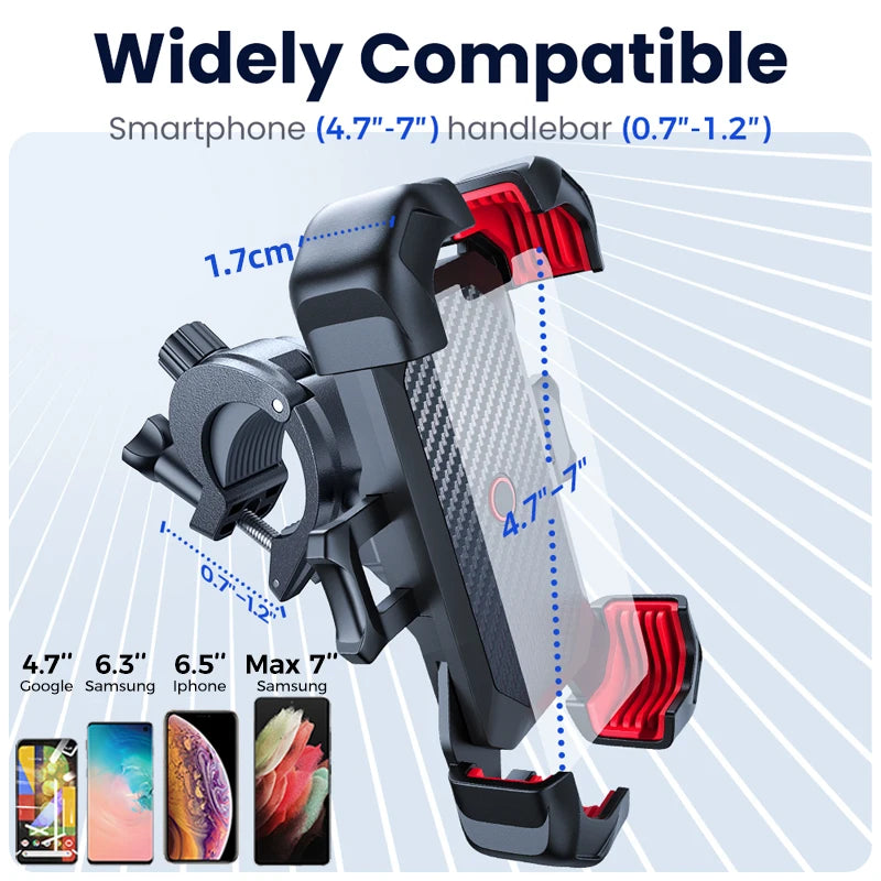 Joyroom JR-ZS288 Motorcycle & Bike Phone Mount – Secure Auto-Lock Handlebar Holder