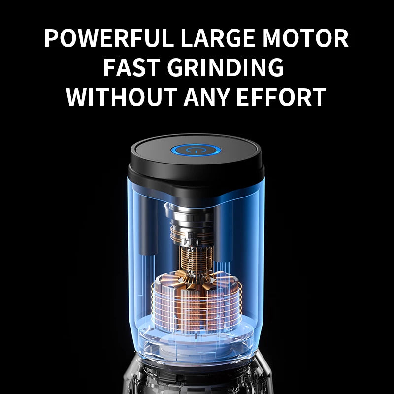 BALASHOV Electric Spice Grinder – Rechargeable Multi-Compartment Grinder with Ceramic Core
