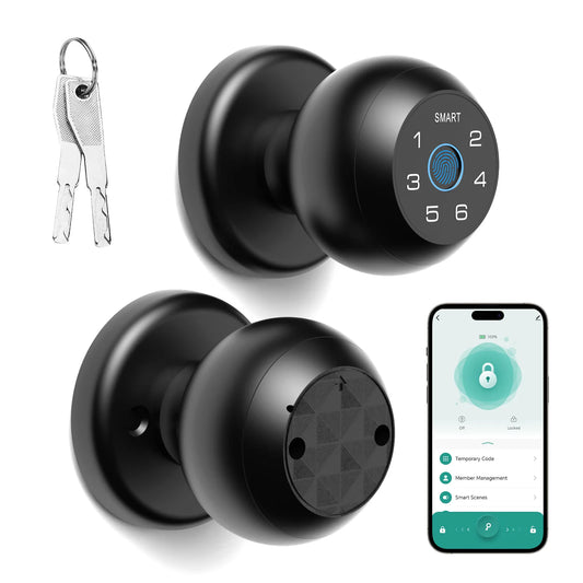 Viladepot D2 Smart Fingerprint Door Lock – Tuya Bluetooth App, Password & Key Unlock