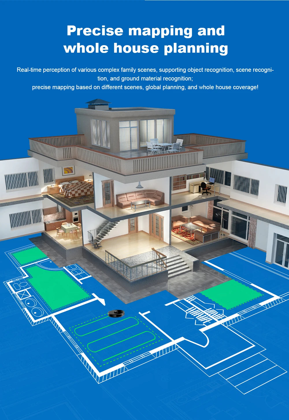 Liectroux X6 Smart Robot Vacuum Cleaner – Laser LiDAR, Y-Shape Mopping, 6500Pa Suction