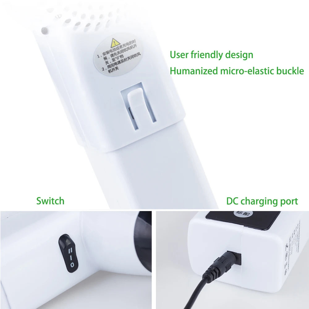 UMAY Portable Cordless Hair Dryer RX-010 – 400W Thermostatic Hot & Cold Wind, Travel-Ready