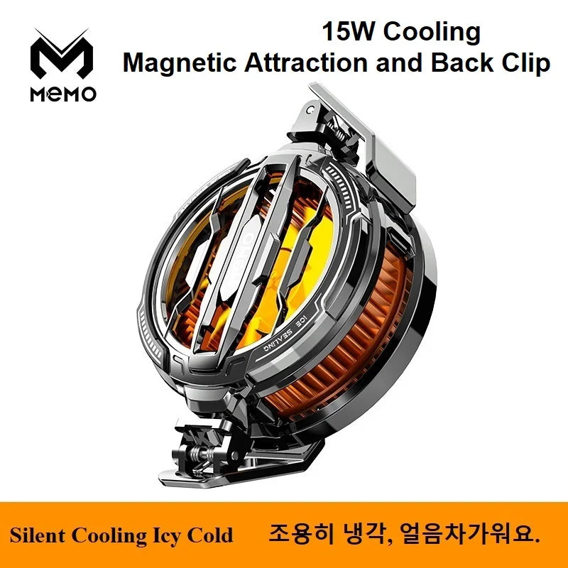 Universal Phone Cooler with Battery | Magnetic & Clip Cooling Fan for Gaming