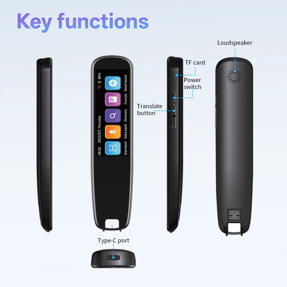 MSAI S7 Portable AI Translator – Text Scan, Voice Translation & Language Learning Tool