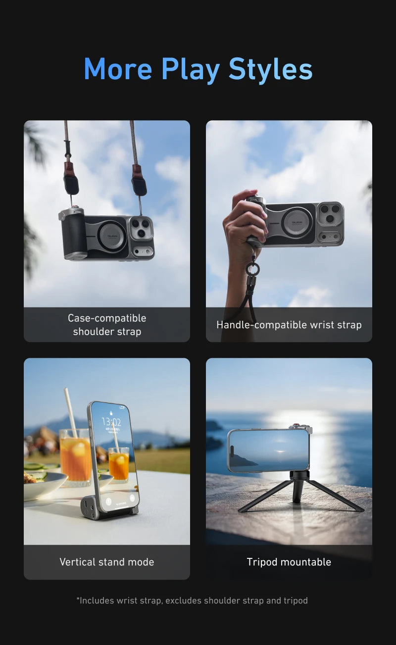 Master Grip for iPhone 17 Pro / Pro Max | Magnetic Camera Handle with 3200mAh Battery
