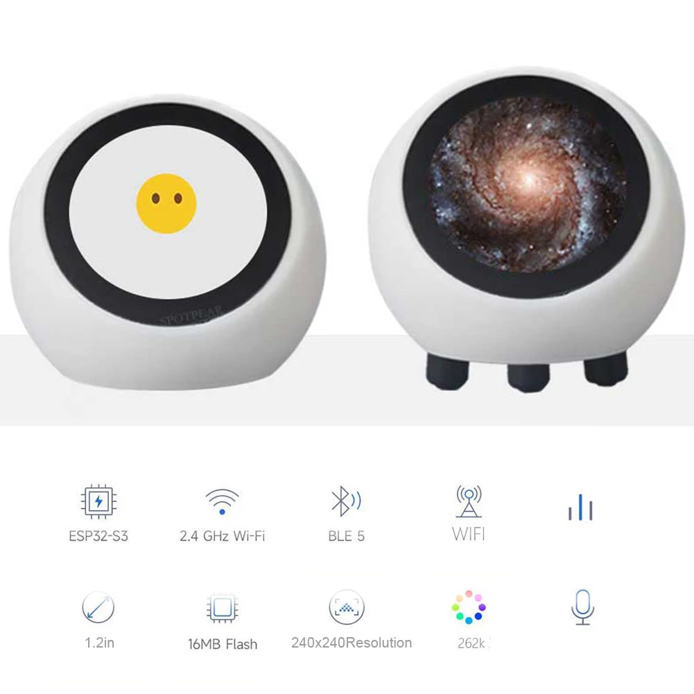 Shunmaii ESP32-S3 AI Voice Chat Robot – Smart Desktop Assistant with 1.28″ LCD Display
