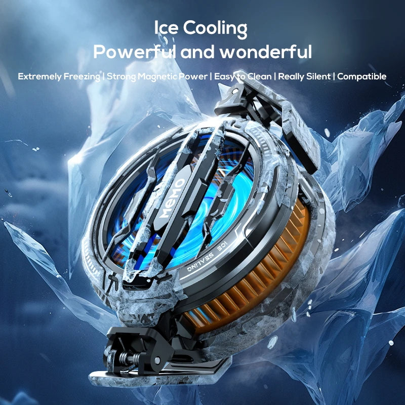Universal Phone Cooler with Battery | Magnetic & Clip Cooling Fan for Gaming