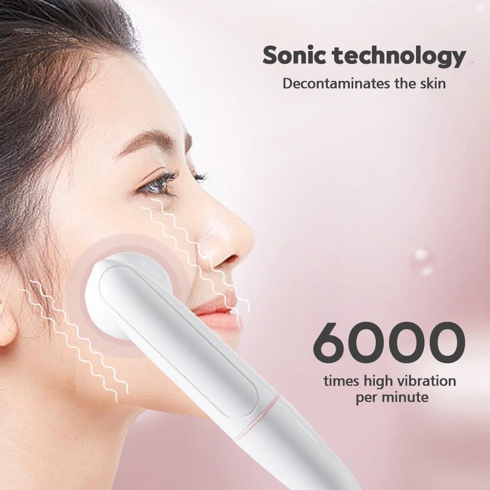 AFDEAL Battery Powered Facial Cleansing Brush – Waterproof 2-Speed Silicone Face Cleaner
