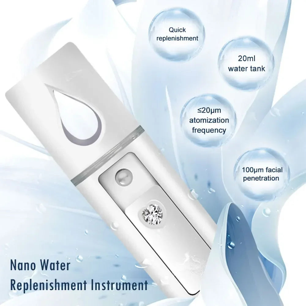 Rechargeable Face Mist Hydrator – Cold Spray Skin Rejuvenation Sprayer