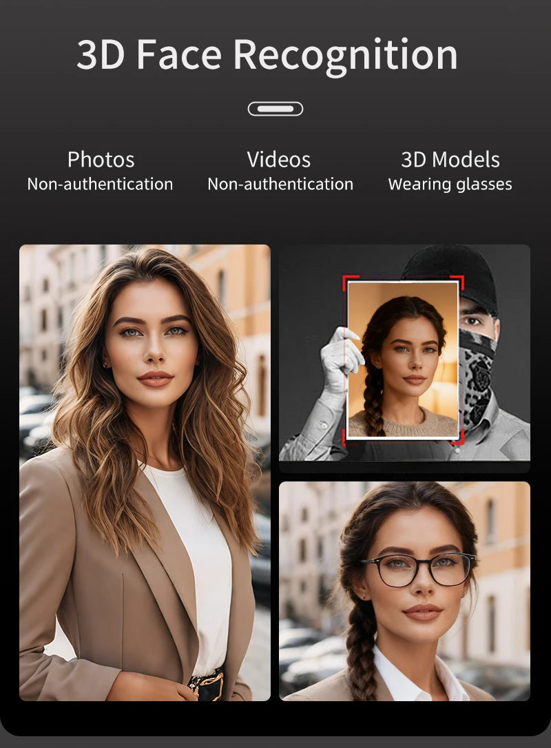 Wishome W-F9 Smart Face Recognition Door Lock with Camera & HD Screen – WiFi Fingerprint Lock
