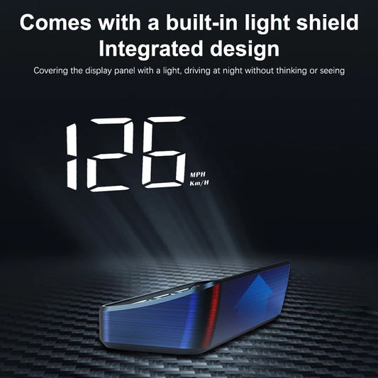 GPS Car Speed HUD – Windshield Head-Up Display for Safe Driving, Plug & Play Universal Fit