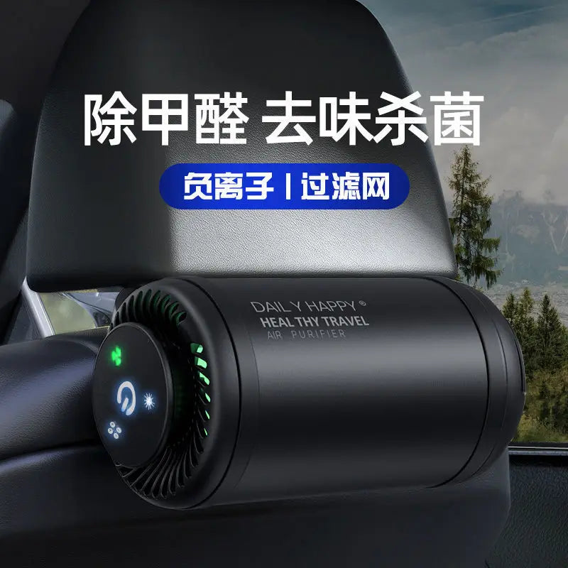 Compact Air Purifier with Replaceable Filter & Aromatherapy – Fresh Air Deodorizer for Car & Small Spaces
