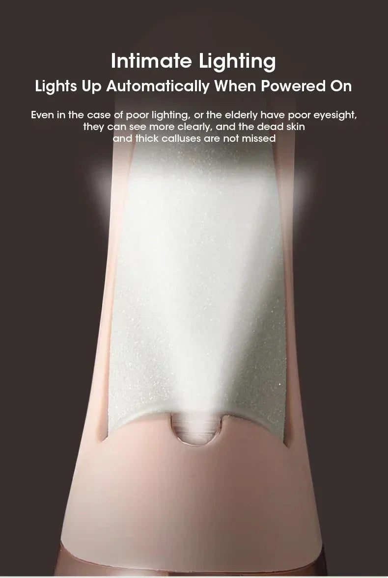 Electric Foot Grinder Pedicure Kit – Rechargeable Dead Skin & Heel Callus Remover