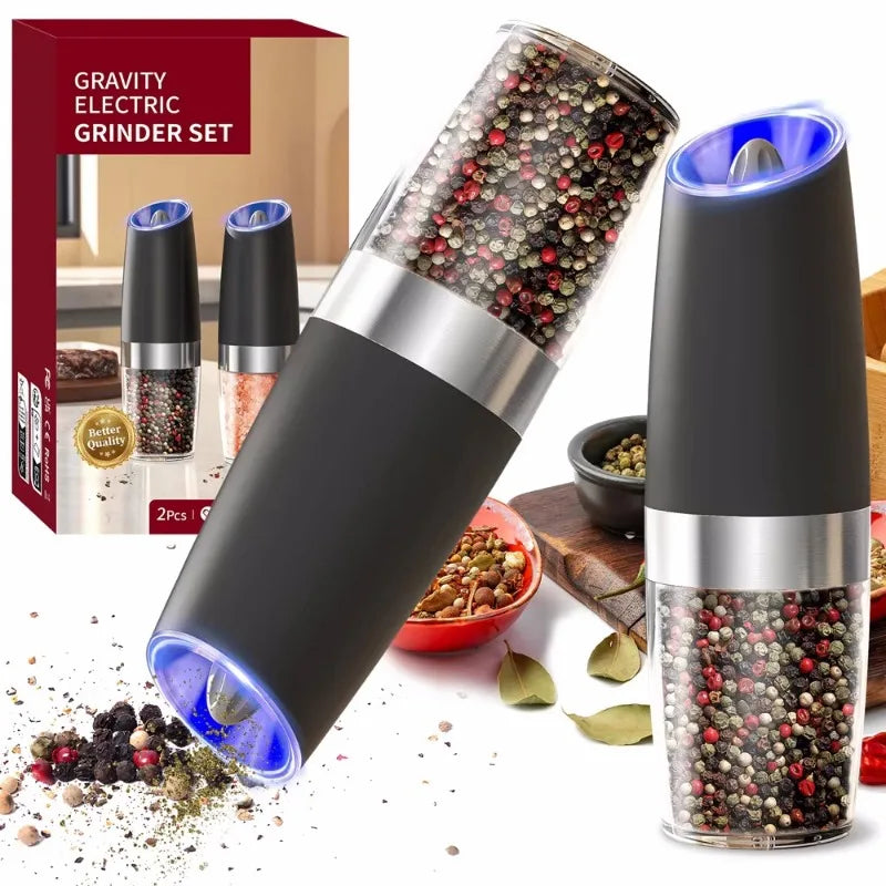 Stainless Steel Salt & Pepper Grinder – Adjustable Manual Mill