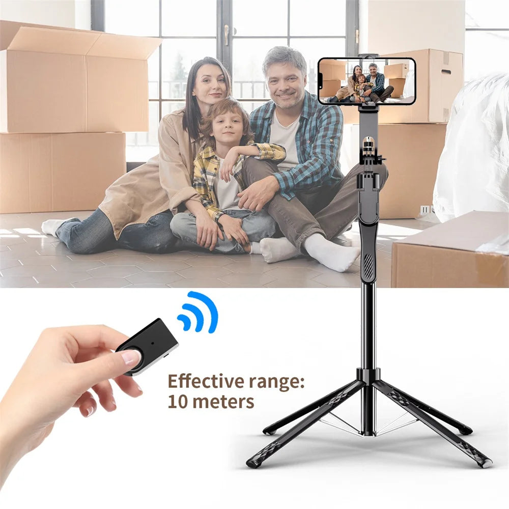 1.85m Bluetooth Selfie Stick with Tripod & Wireless Remote