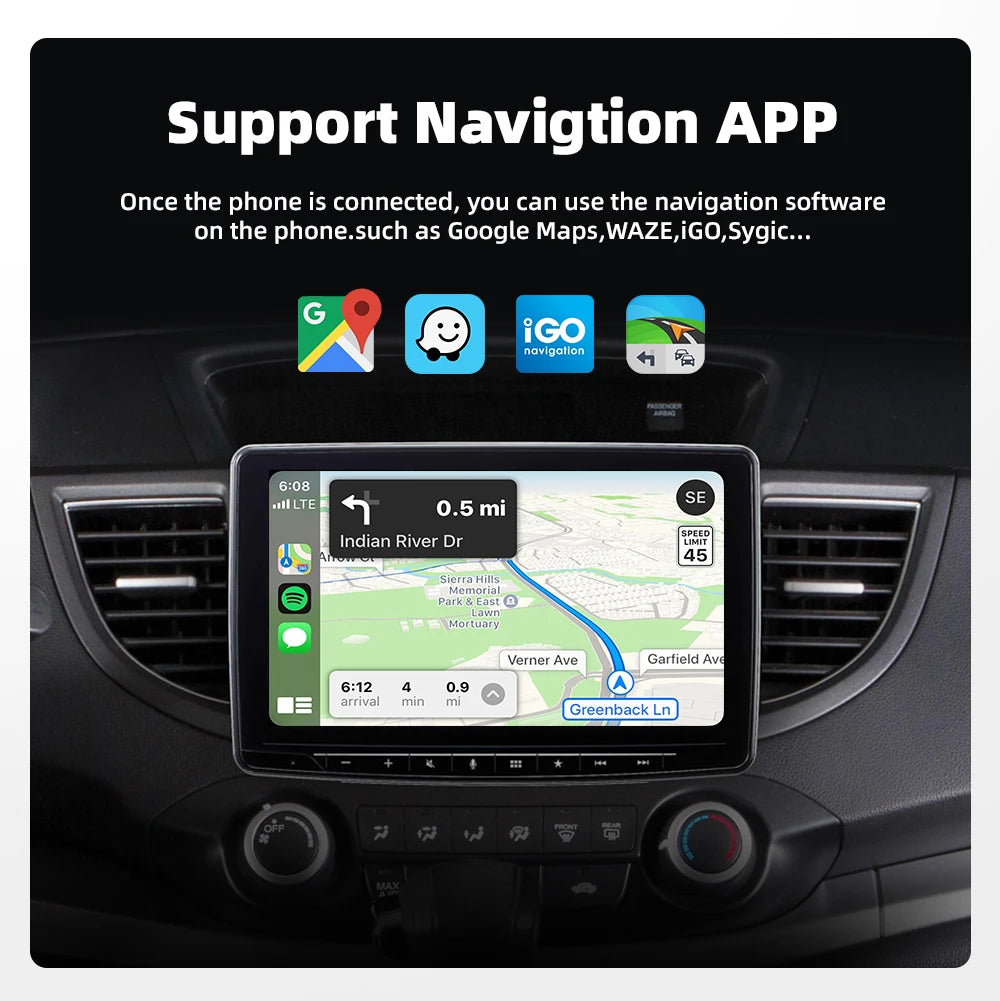 EKIY Wireless CarPlay & Android Auto Adapter – 2-in-1 Wired-to-Wireless USB Smart Dongle with OTA Updates