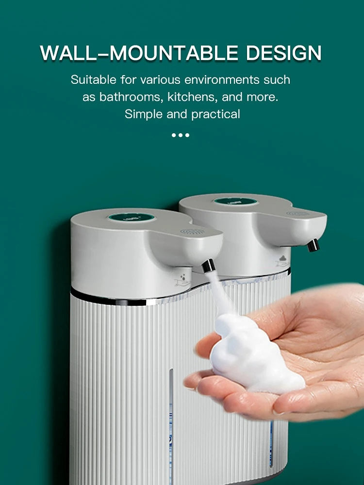 Double-Head Automatic Soap Dispenser – Touchless Foam & Liquid Smart Dispenser 800ml