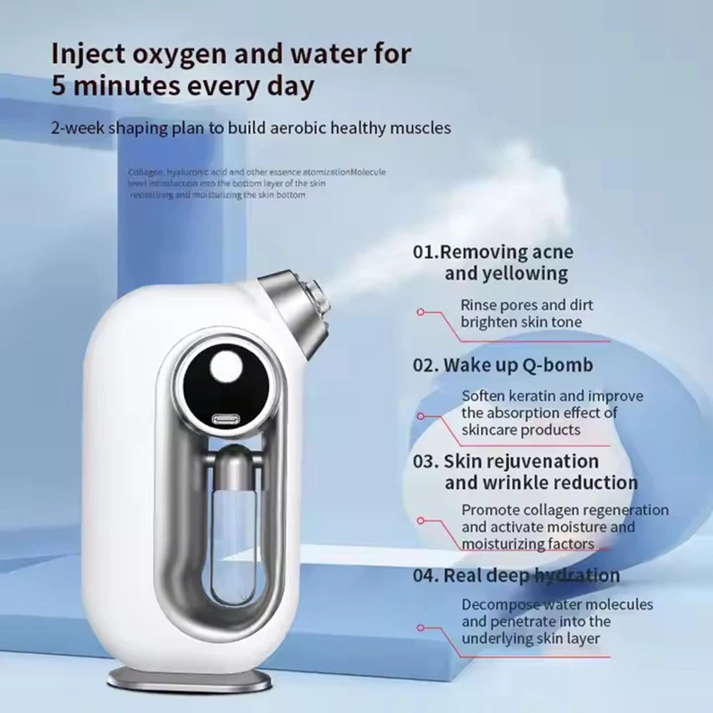 Vilnason ZYP-002 Hot & Cold Facial Steamer – Blue Light Nano Mist Oxygen Injector