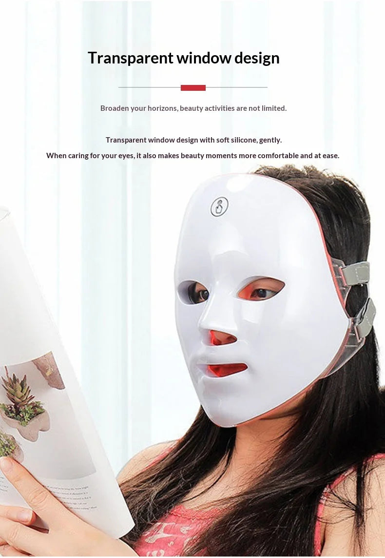7-Color LED Light Therapy Face Mask – Lifting, Whitening & Anti-Wrinkle Care